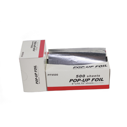 Food grade pop-up foil sheets for packing food