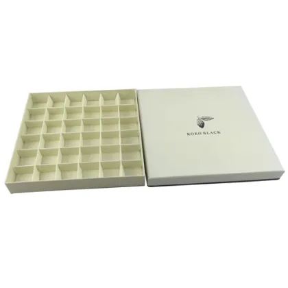 Luxury Chocolate White Paper Box with Tray