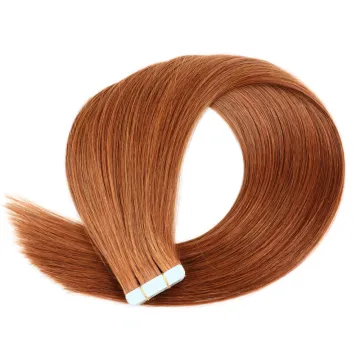 Double drawn thick Russian virgin Tape hair extension Unprocessed Pre-Bonded remy human Tape hair extension