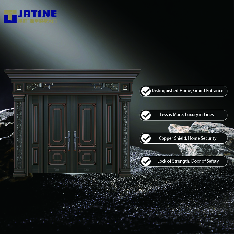 Seleções elegantes do portão principal da villa