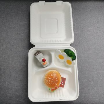 يمكن التخلص من bagasse 8 '' 3cpt حاوية طعام