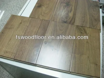UV finished solid 18mm T&G walnut flooring