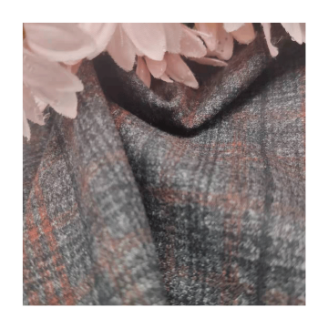 China Factory Customized Viscose Polyester Spandex Knit Ponte Plaid Fabric for Pants