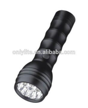 mini Economical Alloy 10LED flashlight for normal battery