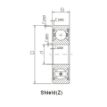 Tiefe dünnwandige Rillenkugellager-SSS6909