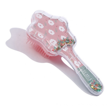 Transparent Cartoon Hair Comb for Smooth Hair and Skin Massage