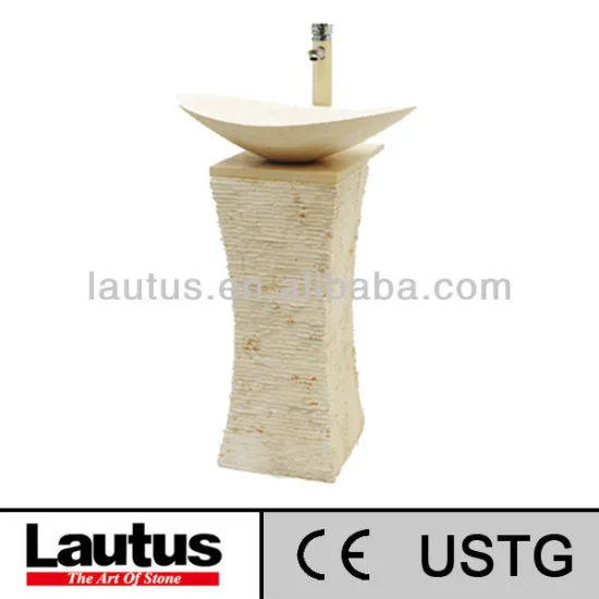 bESTselling pedestal basin used in bathroom made from nature stone