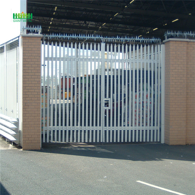 High security steel palisade fence