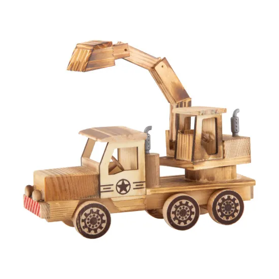 New Arrival Non-Toxic Wooden Truck Excavator Toy – Promotional Gift & Room Decoration