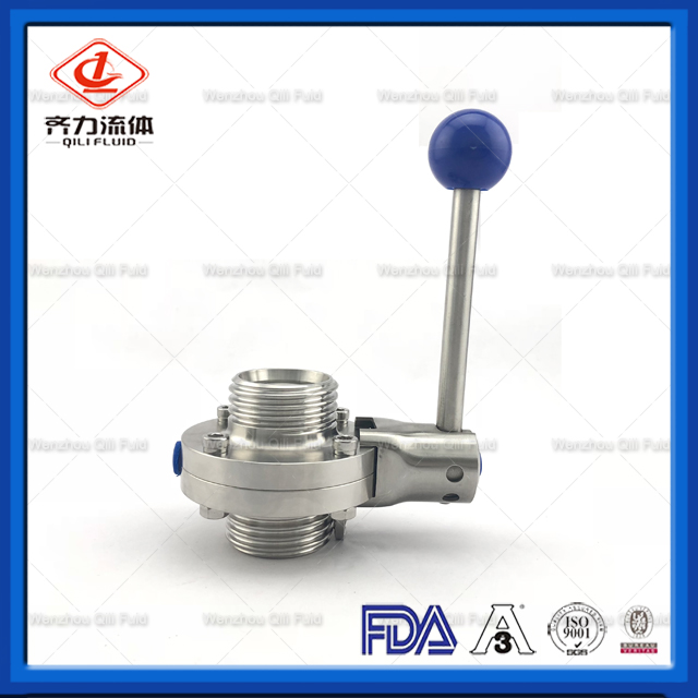 Sanitary Stainless Steel Butterfly Valve 9