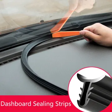 160cm Universal Car Windshield Sealant Dashboard Soundproof Rubber Seal Strip Auto Rubber Seals Car Panel Seal