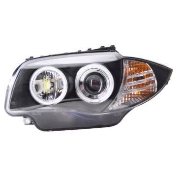 BMW 1 Series E87 2004-11 LED Headlight Assembly with Angel Eye Turn Signal