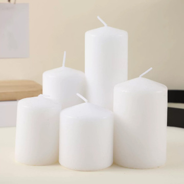 3"High White Ivory Pillar Candle in Box