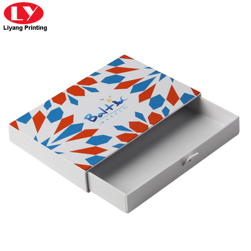 White Sliding Paper Drawer Box Packaging