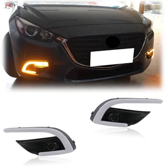 Gobison Monochrome LED Daytime Running Light for Mazda 3 Axela 2017