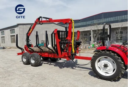 Forestry Machinery: Gite Log Trailers with Cranes and Loaders