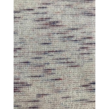 Stripe French Terry Fabric With Silver For Winter