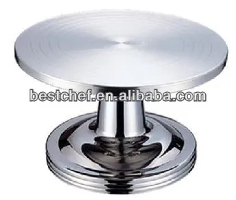 stainless steel heavy Revolving Cake stand