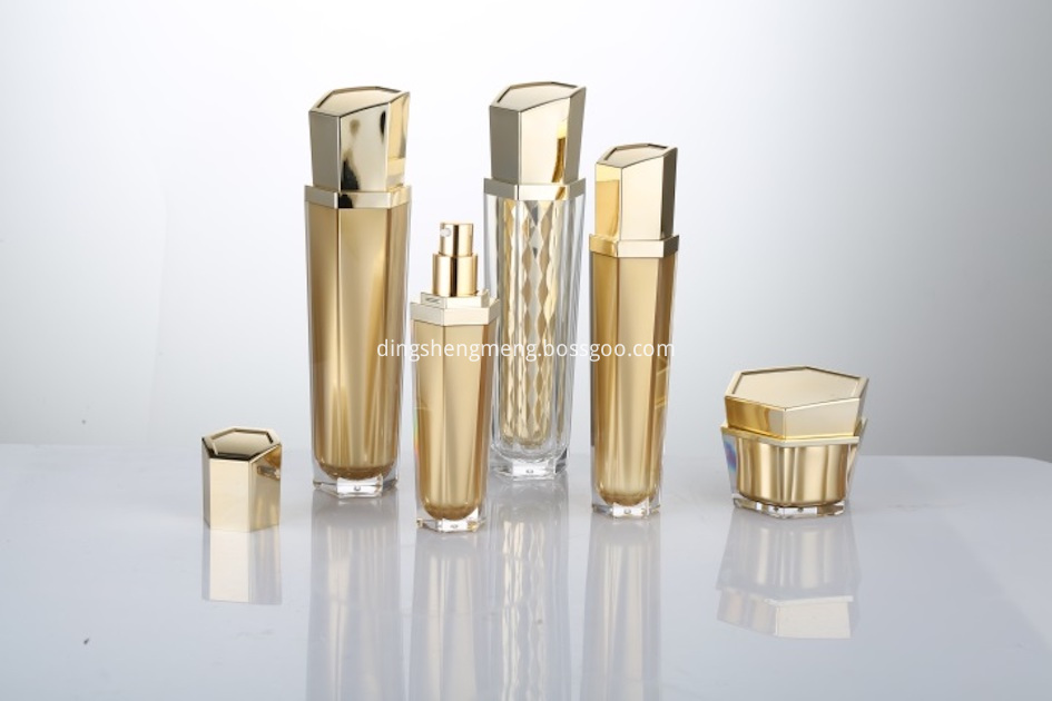 Customized Hexagon Acrylic Cosmetic Bottle