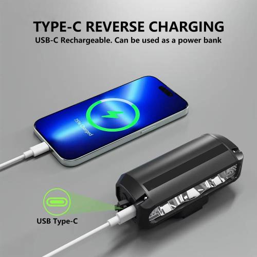 નવીનતમ સુપર બ્રાઇટ 360 રોટેબલ બાઇક હેડલાઇટ ફ્રન્ટ લાઇટ્સ માટે નાઇટ રાઇડિંગ હાઇ લ્યુમેન્સ યુએસબી રિચાર્જ સાયકલ લાઇટ્સ