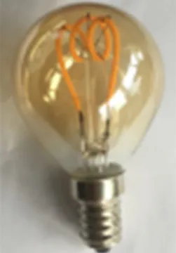 china 2016 new products led g45 e14 2w 100lm filament bulb
