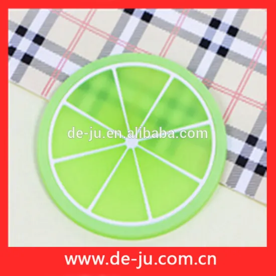 Orange Cup Mat Silicone Rubber Table Protector