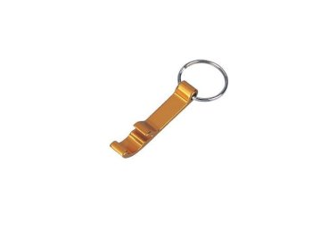 Steel Wire And Aluminum Bottle Opener Key Ring, Promotional Keychains 30569