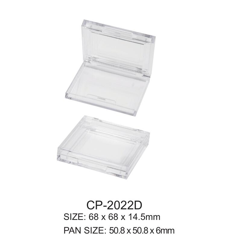 Case de fard à paupières en plastique Case compacte personnalisée pour rougir