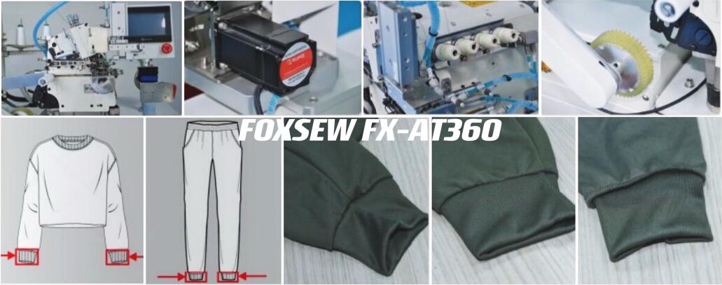 Automatic Rib Knit Cuff Attaching Sewing Machine Unit -1