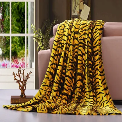 party used luxury queen size quility print flannel blanket for gift
