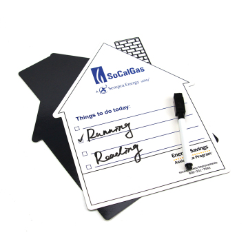 Customizable Design House Shape Fridgemagnet, PVC Fridge Magnet, Whiteboard, Magnetic Menu Board for Fridge