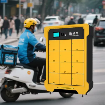12 Slots Customized Electric Bike Battery Swap Cabinet