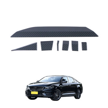 OEM Automotive Stainless Steel Carbon Fiber Interior Accessories for 2020 Geely Preface Front Air Vent Trim Frame