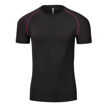 Men Running T Shirt Quick Dry Fitness Shirt