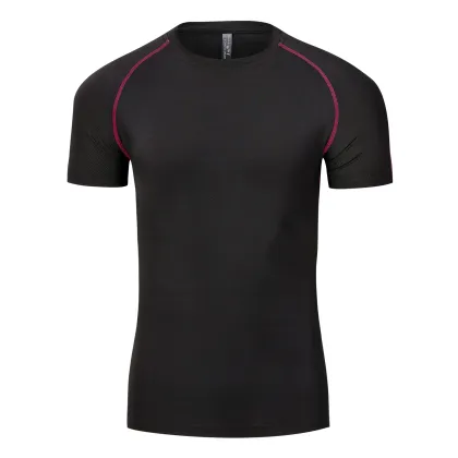 Men Running T Shirt Quick Dry Fitness Shirt
