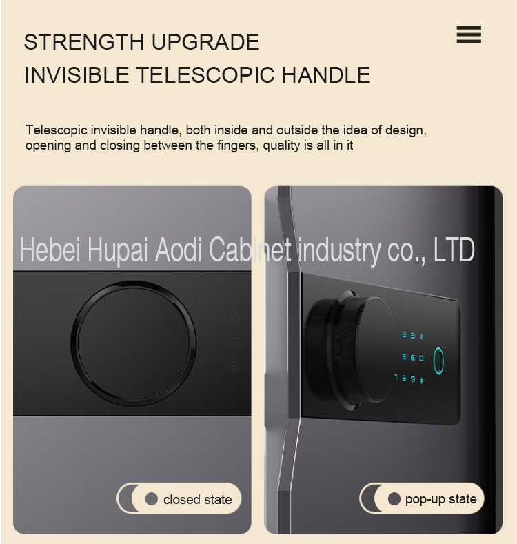 YIH fingerprint lock safe detail-2