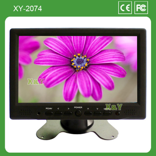 7inch Car LCD TFT Monitor with HDMI and Input Voltage 10V for Japan Xy-2074