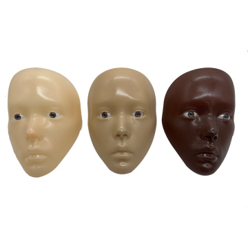 Reusable Full Face Silicone Mannequin for Makeup Practice and Training