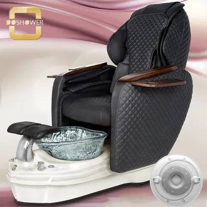 Black Recliner Pedicure Chair Manufacturer: Human Touch Massage Chair Supplier