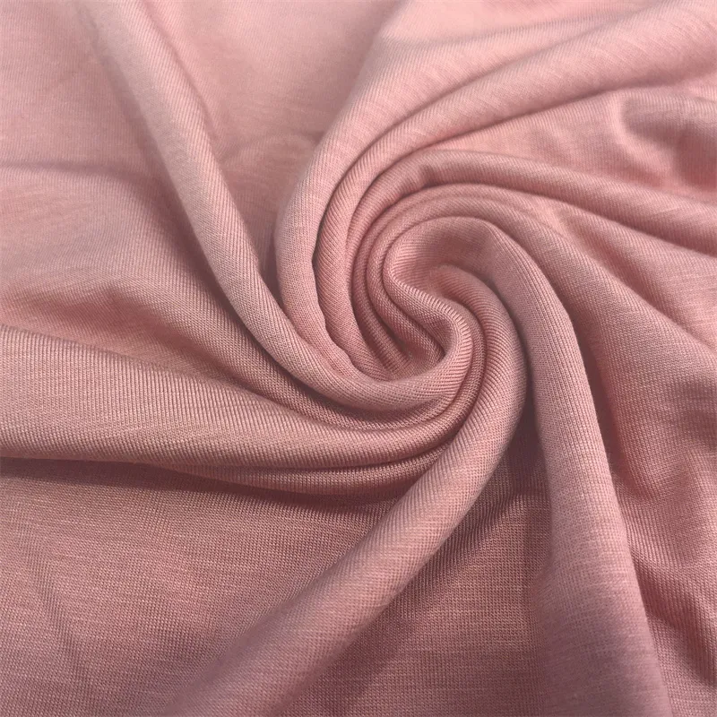 ผ้าเจอร์ซีย์ย้อมวิสโคสสีทึบที่ปรับแต่งได้สำหรับชุดนอน