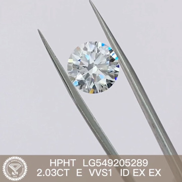 2.03ct f vs1ラボが栽培されたダイヤモンドIGI認定