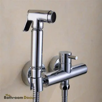 Chrome Handheld Bidet Sprayer Hot and Cold Mixer Valve Bathroom Toilet Spray Douche kit Shattaf Shower Tap 02-081