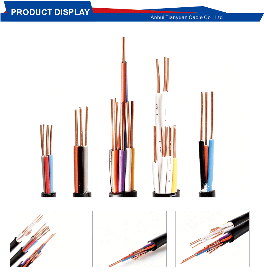 Flame retardant copper core control cable