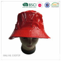 Cool Red PU Blank Bucket Hat