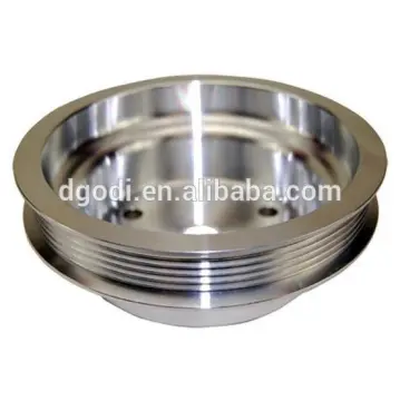 Manufacturer OEM Satin Aluminum Serpentine Crank Serpentine Pulley