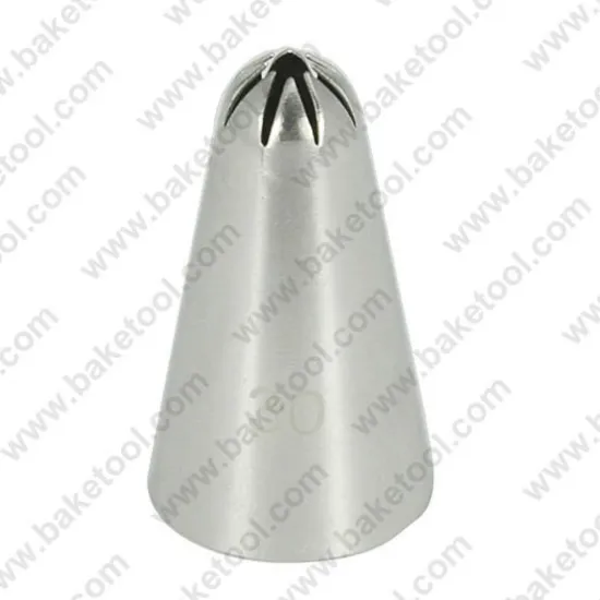 Stainless steel cake decorating nozzles,9MM closed star pastry nozzles,Flower Icing Nozzle