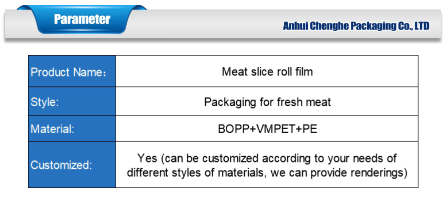 meat slice roll film packaging
