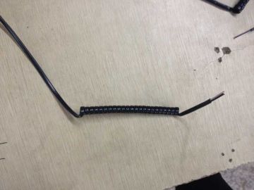 TPU or PVC jacket multi-conductor spring cable