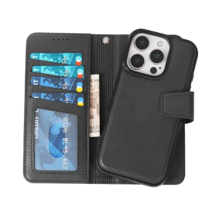 Detachable Flip Leather Phone Wallet Cover for Sharp Aquos