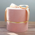 Großhandel Velvet Round Box Ribbon Design für Geschenk